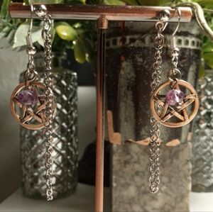 Sterling Silver .925 Dangle Concept Earrings